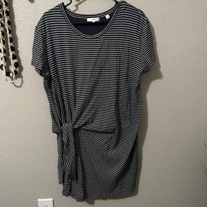 Vince Striped Mini Dress